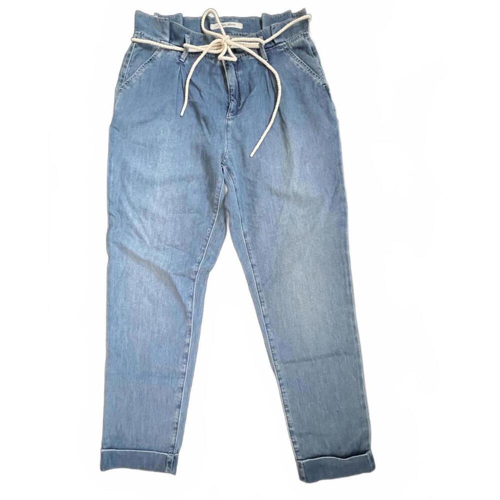 Mavi Becca Jeans Blue Paperbag‎ Waist Rope Belt Tapered 27